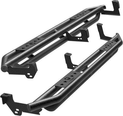 Tyger Auto Star Armor متوافق مع 1999-2006 Chevy Silverado GMC Sierra 1500؛ 2001-2006 2500 3500HD؛ 2007 كلاسيك | طاقم الكابينة | TG-AM2C20108 | القضبان الجانبية ذات القضبان Nerf وألواح الجري in Saudi Arabia
