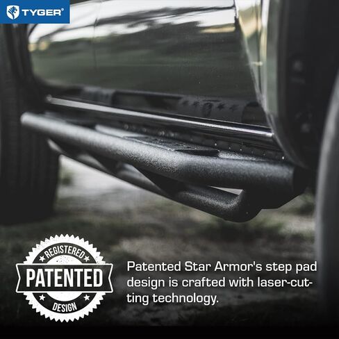 Tyger Auto Star Armor متوافق مع 1999-2006 Chevy Silverado GMC Sierra 1500؛ 2001-2006 2500 3500HD؛ 2007 كلاسيك | طاقم الكابينة | TG-AM2C20108 | القضبان الجانبية ذات القضبان Nerf وألواح الجري in Saudi Arabia