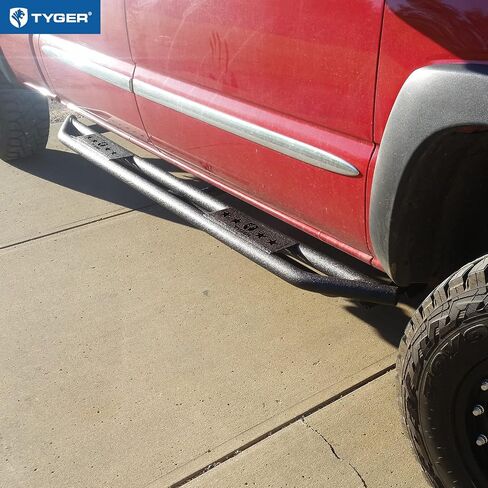 Tyger Auto Star Armor متوافق مع 1999-2006 Chevy Silverado GMC Sierra 1500؛ 2001-2006 2500 3500HD؛ 2007 كلاسيك | طاقم الكابينة | TG-AM2C20108 | القضبان الجانبية ذات القضبان Nerf وألواح الجري in Saudi Arabia