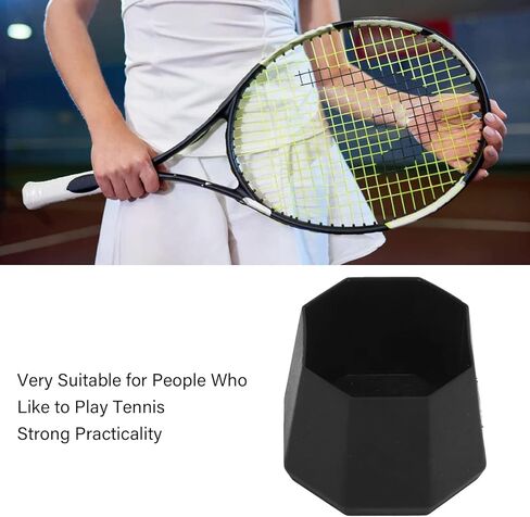 غطاء مؤخرة مضرب التنس، قطعتان من غطاء مؤخرة مضرب التنس، غطاء طرفي من السيليكون لمضرب كرة المضرب باللون الأسود in Kuwait