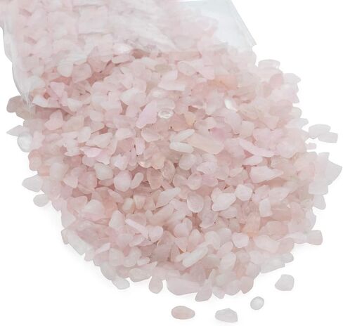 Crushed Quartz Chips Stone Pieces, Natural Healing Reiki Crystal Polished Gemstones for Jewelry Making, Home Decoration, Vase Filler, DIY Crafts – 1 LB Bulk in Saudi Arabia