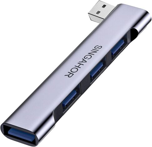 USB Hub for Laptop, USB 3.0 Hub 4-Port, 5Gbps USB Splitter for Laptop, Windows, MacBook, PC, Flash Drives, HDD, Printer, Keyboard, Mouse (Right-Side USB Hub) in Saudi Arabia