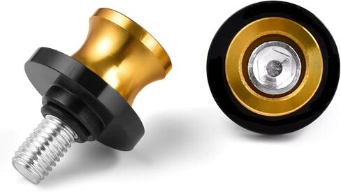 دراجة نارية 2 قطعة 10 مللي متر CNC سوينغ الذراع المتزلجون بكرات سوينغ الذراع حامل المسمار لياماها هوندا كاواساكي سوزيكي (ذهبي) in Kuwait