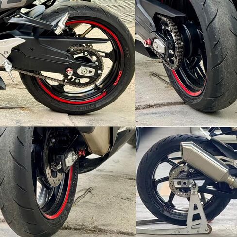 دراجة نارية 2 قطعة 10 مللي متر CNC سوينغ الذراع المتزلجون بكرات سوينغ الذراع حامل المسمار لياماها هوندا كاواساكي سوزيكي (ذهبي) in Kuwait