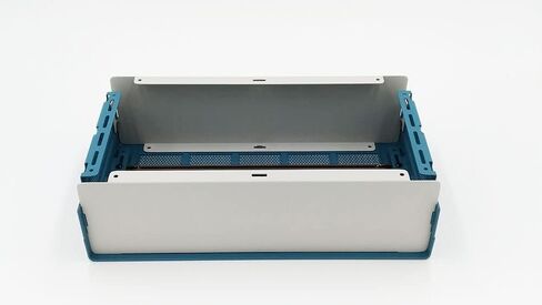 علبة صندوق الضميمة الإلكترونية DIY 2U 87 × 178 × 305 ملم. الألومنيوم الأزرق الكامل in Kuwait