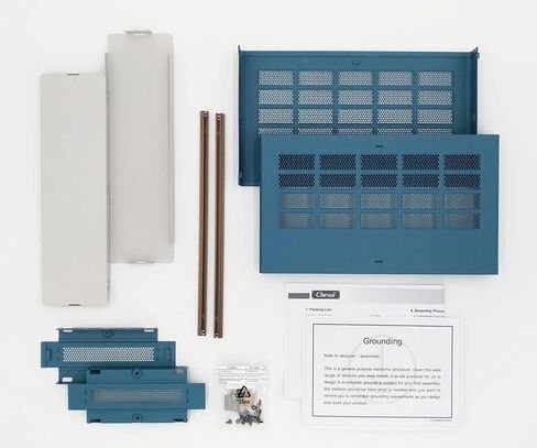 علبة صندوق الضميمة الإلكترونية DIY 2U 87 × 178 × 305 ملم. الألومنيوم الأزرق الكامل in Kuwait