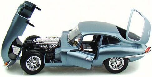 لعبة سيارة جاكوار E-Type كوبيه من Bburago 1961، باللون الأزرق 12044 - مقياس 1/18 in Saudi Arabia