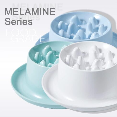 أوعية تغذية بطيئة للقطط المرتفعة، أوعية تغذية مرتفعة للحيوانات الأليفة للقطط والكلاب الصغيرة، مضادة للانزلاق وتبطئ تناول الطعام ومضادة للقيء وتحمي العمود الفقري، أوعية صالحة للطعام، سميكة ومتينة - 22 درجة فهرنهايت ~ 248 درجة فهرنهايت (أبيض) in Kuwait