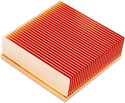 Pure Copper Heatsink 2.36 x 2.36 x 0.79 inch / 60 x 60 x 20 mm Skiving Fin Heat Sink Radiator for Electronic CHIP LED Cooling in Saudi Arabia