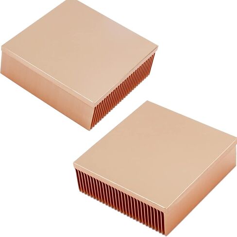 Pure Copper Heatsink 2.36 x 2.36 x 0.79 inch / 60 x 60 x 20 mm Skiving Fin Heat Sink Radiator for Electronic CHIP LED Cooling in Saudi Arabia