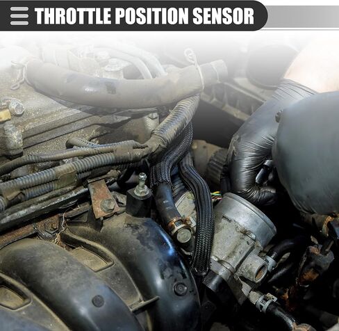 Motoforti مستشعر موضع الخانق، لبيجو 206 307 405 406 سيتروين بيرلينجو، بلاستيك، أسود in Kuwait