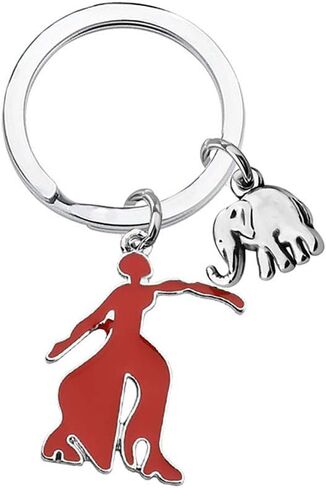 Sorority Gifts Elephant Charm Key Chain Jewelry for For Women Girls in Saudi Arabia