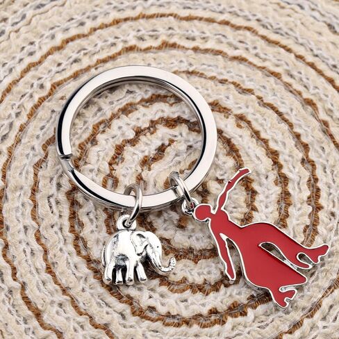 Sorority Gifts Elephant Charm Key Chain Jewelry for For Women Girls in Saudi Arabia