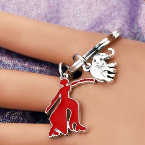 Sorority Gifts Elephant Charm Key Chain Jewelry for For Women Girls in Saudi Arabia