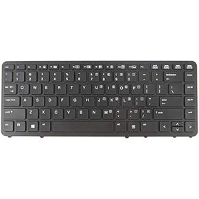 Repalcement for HP EliteBook 745 840 850 G1 G2 US Keyboard with Black Frame (No Mouse Point No Backlight) 730794-001 736658-001