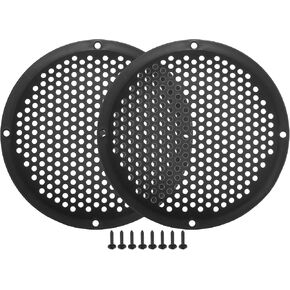 ACROPIX Universal 6" Car Speaker Grills Cover Mesh 6 Inch Audio Speaker Subwoofer Guard Protector Case with Mounting Screws ABS Black - Pack of 2