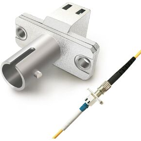 ST to LC Multimode 62.5/125 Duplex Fiber Optic Adapter Cable，Hybrid Connector Coupler Converter Dongle, Male to Female Mutual On-line Transfer Adapter - 1ft.