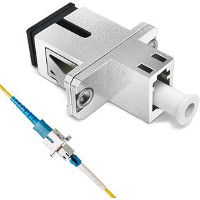 كابل محول الألياف الضوئية المزدوج ST إلى LC متعدد الأوضاع 62.5/125، محول دونجل موصل هجين، محول نقل متبادل عبر الإنترنت من ذكر إلى أنثى - 1 قدم. in Kuwait