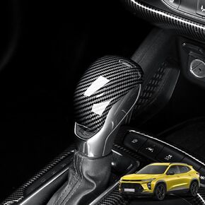 YOUTOOOCAR Carbon Fiber Pattern Gear Cover ABS Auto Shift Gear Cover Car Knob Gear Protector Compatible with Chevrolet Trax 2024 Accessories