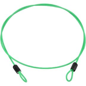 Security Steel Cable, Double Looped Stainless Steel Security Lock Cable for, Loop Cable Scooter Lock(Green)