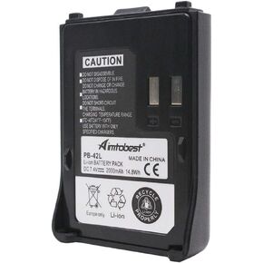 PB-42L PB42L 2000mAh Li-ion Battery Compatible for TH-F6A TH-F6 TH-F7 TH-F7E THF6A THF6 Portable Radios PB-42Li PB-42 PB42