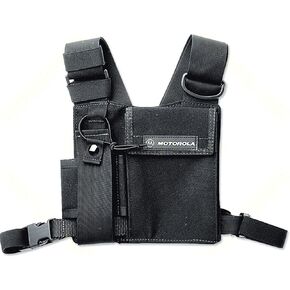 Motorola adjustable chest pack for portable radios HT750, HT125, MT850, MT8250, PR400, CT250, SP50, and CP200