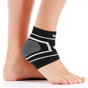 Knitted Fabric Heel Cup,Breathable Ankle Wrap,Elastic Plantar Fasciitis Inserts,Heel Protector,Pain Relief for Achilles Tendinitis,Heal Dry,Arthritis,Heel Spur,Torn Tendons and Cracked Heel(Pack of 1,X-Large)