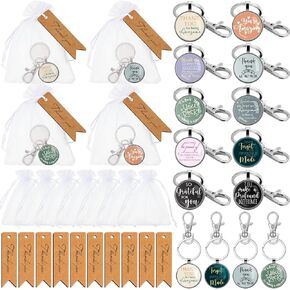 60 مجموعة من هدايا تقدير الموظفين من سلسلة المفاتيح المصنوعة من الفولاذ المقاوم للصدأ، شكرًا لك، أكياس الأورجانزا، هدايا تحفيزية لزميل العمل، ممرضة المدرسة، هدايا مدرسية، هدايا الأعمال المكتبية in Kuwait