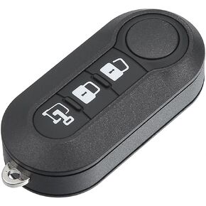 ACROPIX 3 Buttons Keyless Entry Remote Key Fob Shell Case Cover for Ram ProMaster 1500 2500 3500 2015-2019 for Fiat Ducato Bravo 500L - Pack of 1 Black
