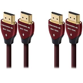 AudioQuest Cinnamon 8K-10K 48Gbps 2.25m (7.4ft.) HDMI Cables (2-Pack)