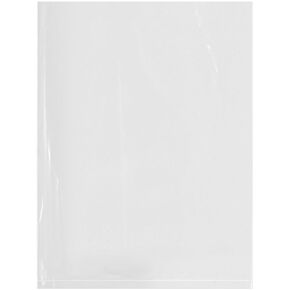 Plymor 6" x 8" (Case of 1,000), 2 Mil Flat Open Clear Plastic Poly Bags