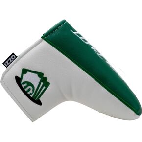 Izzo Golf Funny in Your Face Blade Putter Headcover - Money Putt Funny Saying Joke/Gag Golf Headcover for Your Putter,White
