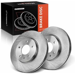 A-Premium 11.65 inch (296mm) Front Vented Disc Brake Rotors Compatible with Select Chevy, Pontiac, Saturn and Suzuki Models- Captiva Sport 12-15, Equinox/Torrent/XL-7 07-09, Vue 2008-2010, 2-PC Set