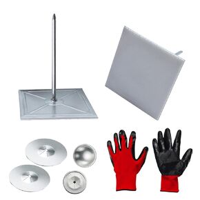 300pcs Self Stick Insulation Pins 2-1/2inch,1.5 Inch Round Self Locking Washers,Aluminum Insulation Dome Cap Washers for Foam Board Wall Floor Ceiling,Perforated Insulation Pins 100Set