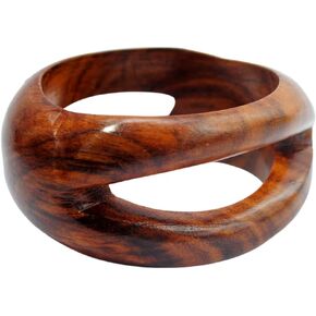 Charming Tropicalia - Looking for a Statement piece of jewelry, try these Charming, Chunky, Natural-Wooden-Bangle-Bracelets