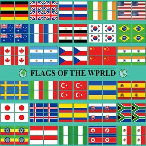 3000 Pcs World Flag Stickers for Kids Country Flag Stickers Small International Passport Stickers Flags of The World Tiny Stickers for School Reward Chart Classroom Home Decor Room(Multicolor, Flag)