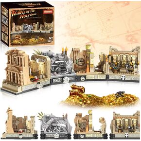 Indiana Temple Building Set, Temple of Golden Idol Building Toys, Classic Movie Scene Building Blocks for Adults & Teens, Collectible Gifts for Movie Fans(2388PCS) in Saudi Arabia