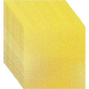 40 Pieces Blank 12 x 12 Cardstock Glitter Thick Paper Cards for DIY Birthday Wedding Graduation Hat Baby Shower Invitation Cards Making, Gold