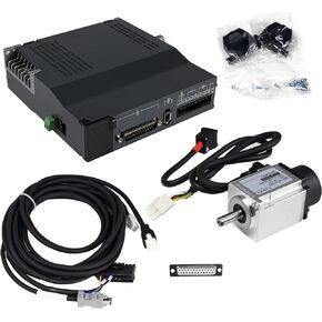 CNCTOPBAOS 1.5KW AC Servo Motor Kit,220V with Servo Driver System Controller Kit,with Encoder,Power Cable 1500W 2500rpm 5.73Nm ac servo kit for Industrial Robot/Cutting Machine/Medical Equipment