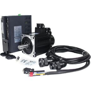 CNCTOPBAOS 1.5KW AC Servo Motor Kit، 220V مع مجموعة تحكم نظام التشغيل المؤازر، مع التشفير، كابل الطاقة 1500W 2500rpm 5.73Nm ac مضاعفات عدة للروبوت الصناعي / آلة القطع / المعدات الطبية in Kuwait