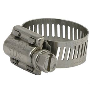 All 300 Grade Stainless Steel High Torque Hose Clamp, Worm-Drive, SAE Size 10, 9/16" to 1-1/16" Diameter Range, 1/2" Bandwidth (Pack of 10)