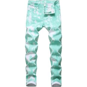 Men's Printed Stretch Skinny Jeans Premium Slim Fit Fashionable Designs Denim Pants Jeans