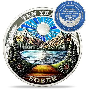 عملة الرصانة الأصلية لمدة ثلاث سنوات - عملات جبل الثلج AA - رقائق وميداليات AA لمدة 3 سنوات - 1-10 سنوات NA AA احتفل بمدمني التعافي - مدمنو المخدرات الكحوليون هدايا مجهولة للرجال والنساء in Kuwait