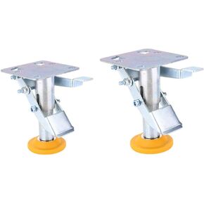 Trolley Brake Floor Lock Manganese Steel Trolley Cart Lock with TPU Pad for 4~5in Casters,Loading Capability100kg/220.46lb(X-75-32-3)