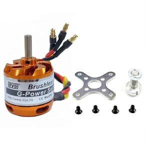 DYS D3536 910KV/1000KV/1250KV/1450KV 5.0mm Brushless Outrunner Motor 2-4S for Multi-Copter/Fixed-Wing Aircraft/Helicopters (D3536 1000KV)