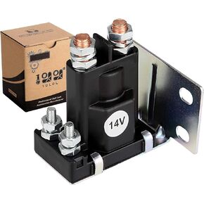 10L0L Golf Cart 14V Solenoid for EZGO TXT Medalist ST Series 1994-up Gas Vehicles, 200A 4 Terminal, Replace OEM 27153-G01 27153G01 612813