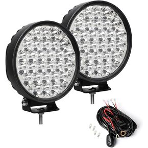 مصابيح القيادة Exzeit 6 بوصة 224 وات LED، 22400 لومن مصابيح الضباب للطرق الوعرة لشاحنات جيب رانجلر تويوتا بيك اب جي إم سي SUV، 12 فولت/24 فولت