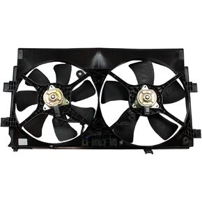 TYC 622450 Replacement Cooling Fan Assembly Compatible with Mitsubishi Lancer , Black