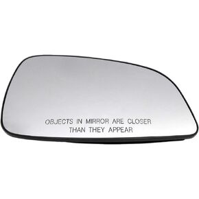 Passenger Side Mirror Glass Assembly With Plastic Backing Plate (Non-Heated) Compatible with 2007-2009 Saturn Aura, 2008-2012 Chevrolet Malibu