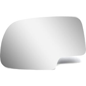 Mirror Glass Replacement fit for 1999-2006 GMC SIERRA CHEVY SILVERADO 2000-2006 GMC YUKON CHEVY SUBURBAN TAHOE Driver Left Side Flat Glass With Adhesives